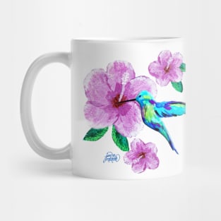 Hummingbird & Flowers Mug